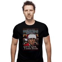 Load image into Gallery viewer, Shirts Fitted Shirts, Mens / Small / Black Christmas Spirit
