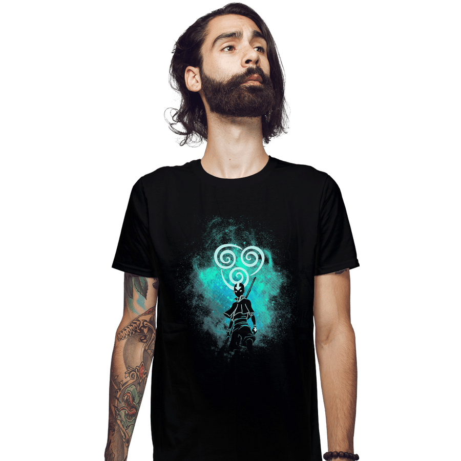 Shirts Fitted Shirts, Mens / Small / Black Aang Art
