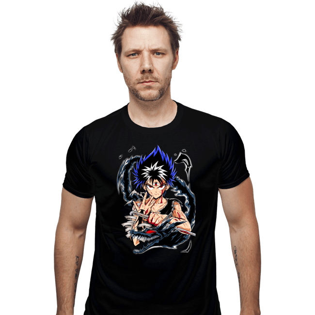 Secret_Shirts Fitted Shirts, Mens / Small / Black Shadow Dragon