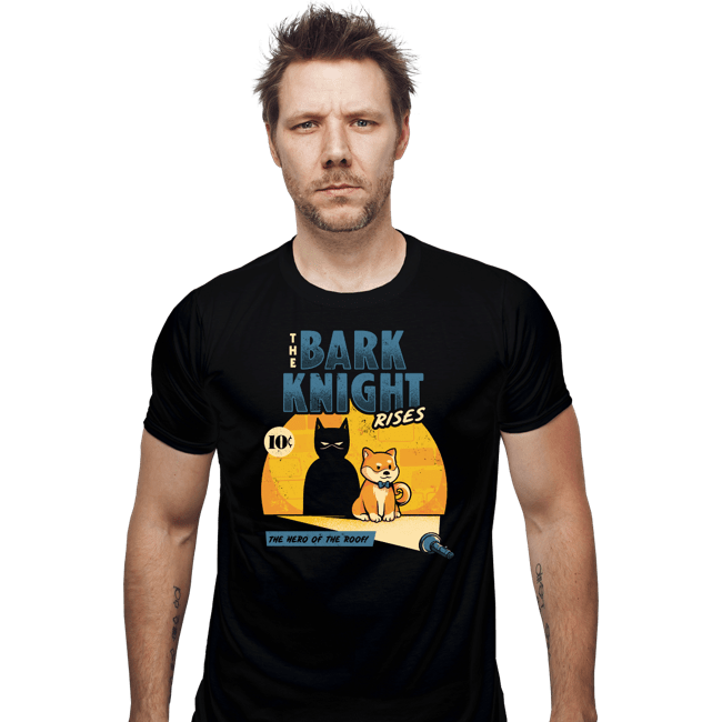 Daily_Deal_Shirts Fitted Shirts, Mens / Small / Black The Bark Knight