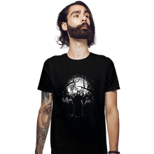 Load image into Gallery viewer, Shirts Fitted Shirts, Mens / Small / Black Moonlight Ghost
