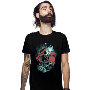 Shirts Fitted Shirts, Mens / Small / Black The Song Of The Mermaid