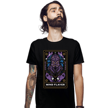 Load image into Gallery viewer, Shirts Fitted Shirts, Mens / Small / Black Mind Flayer Tarot

