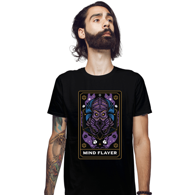 Shirts Fitted Shirts, Mens / Small / Black Mind Flayer Tarot