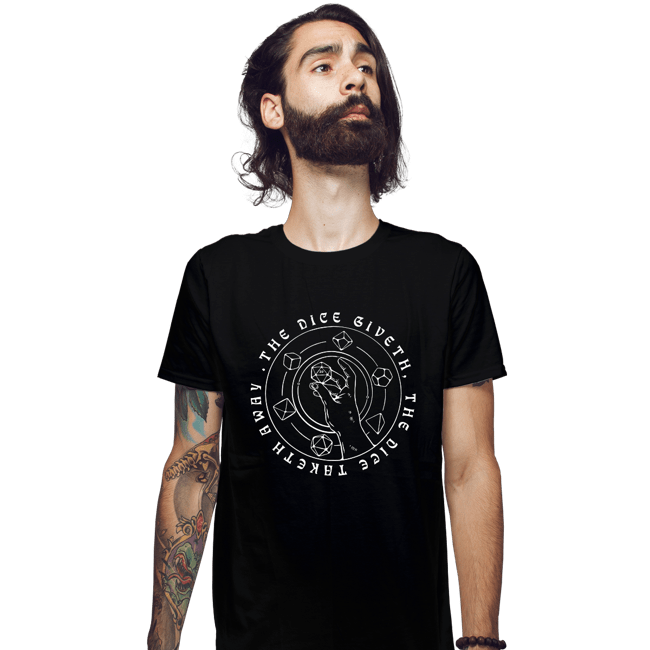 Shirts Fitted Shirts, Mens / Small / Black The Dice Giveth