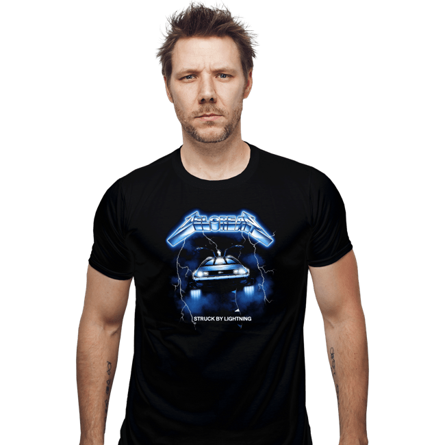 Daily_Deal_Shirts Fitted Shirts, Mens / Small / Black Struck By Lightning