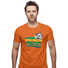 Load image into Gallery viewer, Secret_Shirts Fitted Shirts, Mens / Small / Orange Paimon And Friends!

