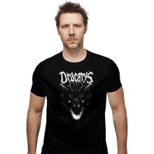 Load image into Gallery viewer, Secret_Shirts Fitted Shirts, Mens / Small / Black Dracarys Metal T-Shirt
