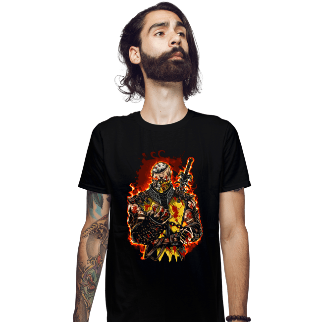 Secret_Shirts Fitted Shirts, Mens / Small / Black Blazing Retribution