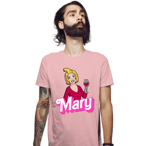 Daily_Deal_Shirts Fitted Shirts, Mens / Small / Pink Mary Doll