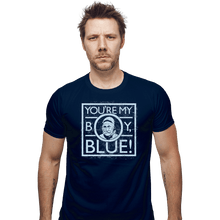 Load image into Gallery viewer, Shirts Fitted Shirts, Mens / Small / Navy Blue

