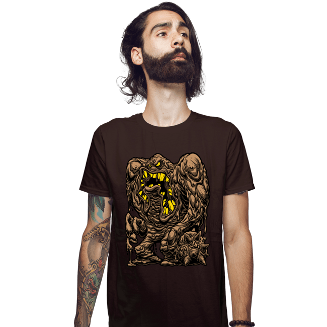 Daily_Deal_Shirts Fitted Shirts, Mens / Small / Dark Chocolate Muddman