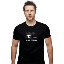 Load image into Gallery viewer, Shirts Fitted Shirts, Mens / Small / Black Not Today Death
