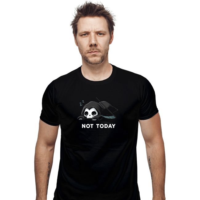 Shirts Fitted Shirts, Mens / Small / Black Not Today Death