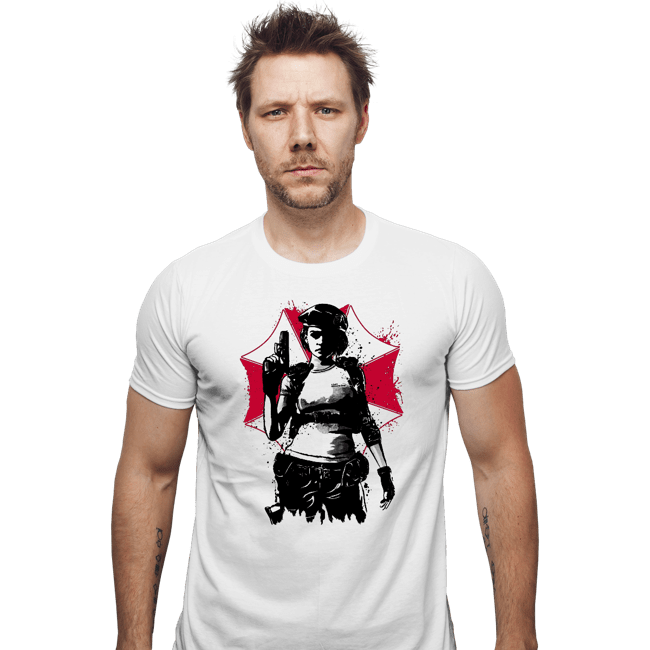 Daily_Deal_Shirts Fitted Shirts, Mens / Small / White S.T.A.R.S. Alpha Team