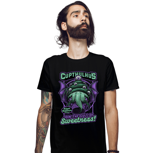 Secret_Shirts Fitted Shirts, Mens / Small / Black Cupcake Cthulhu
