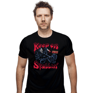 Secret_Shirts Fitted Shirts, Mens / Small / Black Keep On Stabbin' Ghost