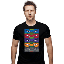 Load image into Gallery viewer, Daily_Deal_Shirts Fitted Shirts, Mens / Small / Black TMNT Eyes
