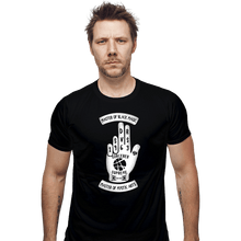 Load image into Gallery viewer, Shirts Fitted Shirts, Mens / Small / Black Sorcerer Hand
