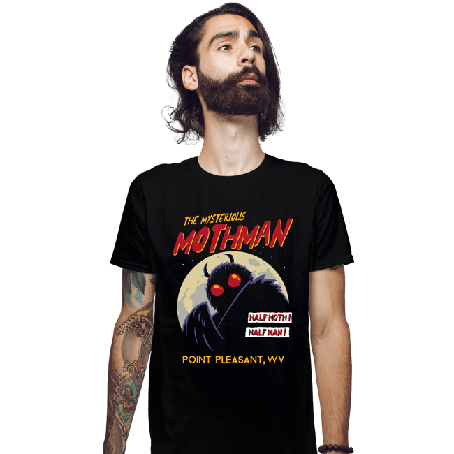 Daily_Deal_Shirts Fitted Shirts, Mens / Small / Black Mothman