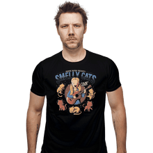 Load image into Gallery viewer, Shirts Fitted Shirts, Mens / Small / Black Smelly Cats

