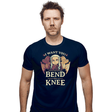 Load image into Gallery viewer, Shirts Fitted Shirts, Mens / Small / Navy Bend The Knee
