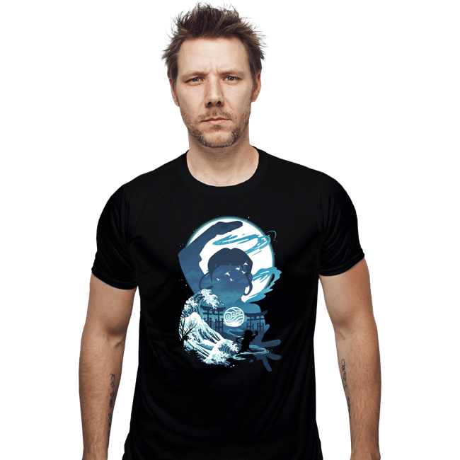 Daily_Deal_Shirts Fitted Shirts, Mens / Small / Black Waterbender