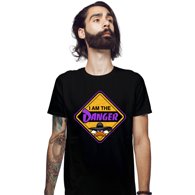 Secret_Shirts Fitted Shirts, Mens / Small / Black Danger Warning!
