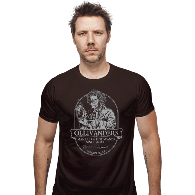 Secret_Shirts Fitted Shirts, Mens / Small / Dark Chocolate Ollivander's Fine Wands