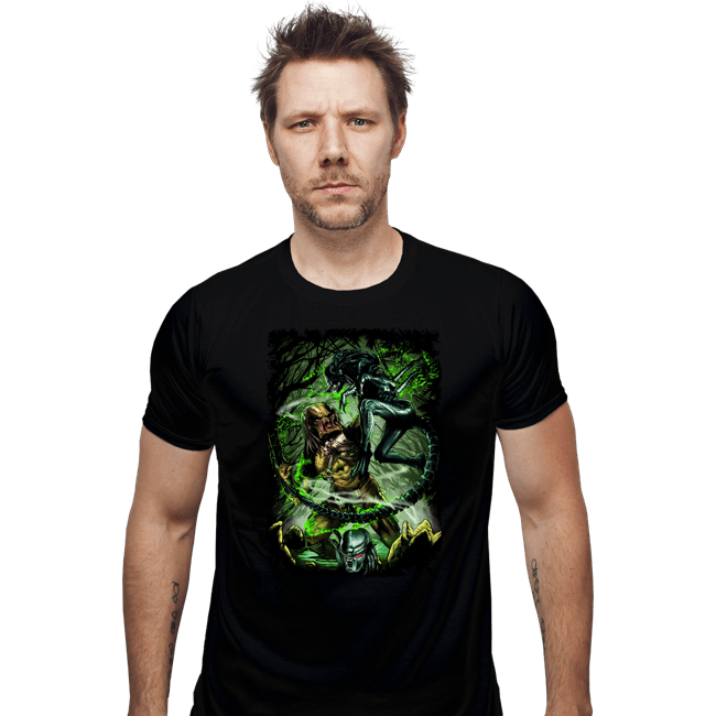 Secret_Shirts Fitted Shirts, Mens / Small / Black Alien Predator