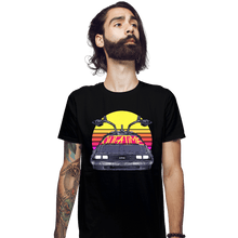 Load image into Gallery viewer, Secret_Shirts Fitted Shirts, Mens / Small / Black 80s Outatime
