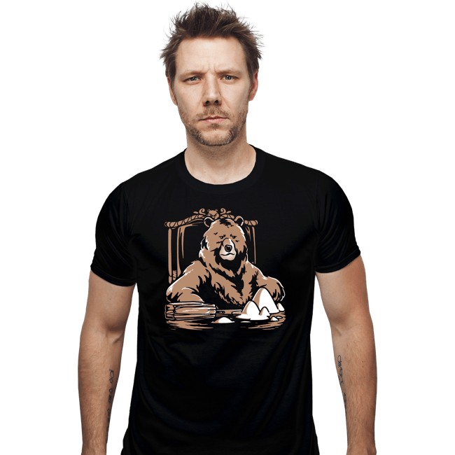 Daily_Deal_Shirts Fitted Shirts, Mens / Small / Black Bearface