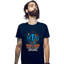 Load image into Gallery viewer, Shirts Fitted Shirts, Mens / Small / Navy Galactic Grooves
