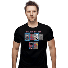 Load image into Gallery viewer, Shirts Fitted Shirts, Mens / Small / Black Select Spider
