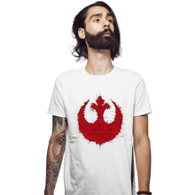 Load image into Gallery viewer, Shirts Fitted Shirts, Mens / Small / White Rebels
