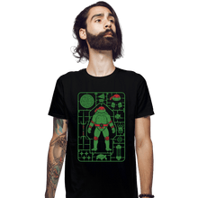 Load image into Gallery viewer, Daily_Deal_Shirts Fitted Shirts, Mens / Small / Black Raphael Model Sprue
