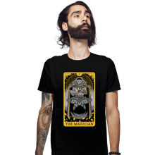 Load image into Gallery viewer, Shirts Fitted Shirts, Mens / Small / Black The Magician Tarot
