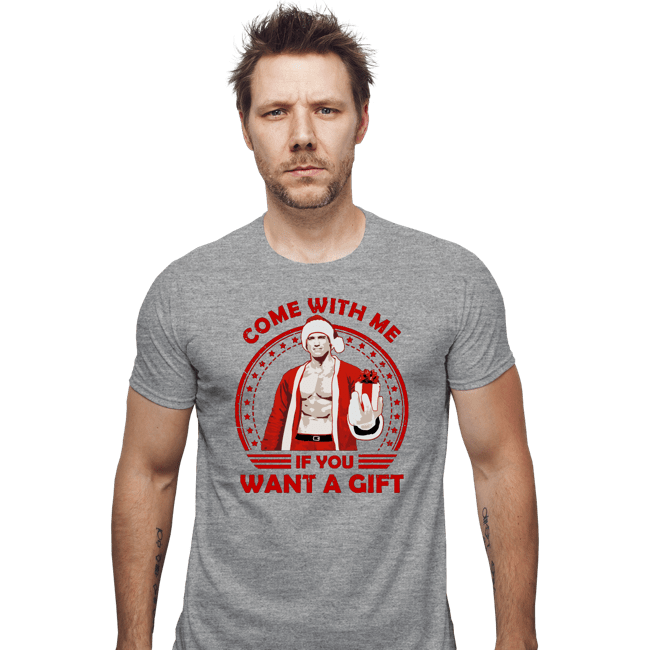 Daily_Deal_Shirts Fitted Shirts, Mens / Small / Sports Grey Come With Me If You Want A Gift