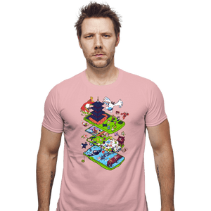 Daily_Deal_Shirts Fitted Shirts, Mens / Small / Pink 2nd Gen Color