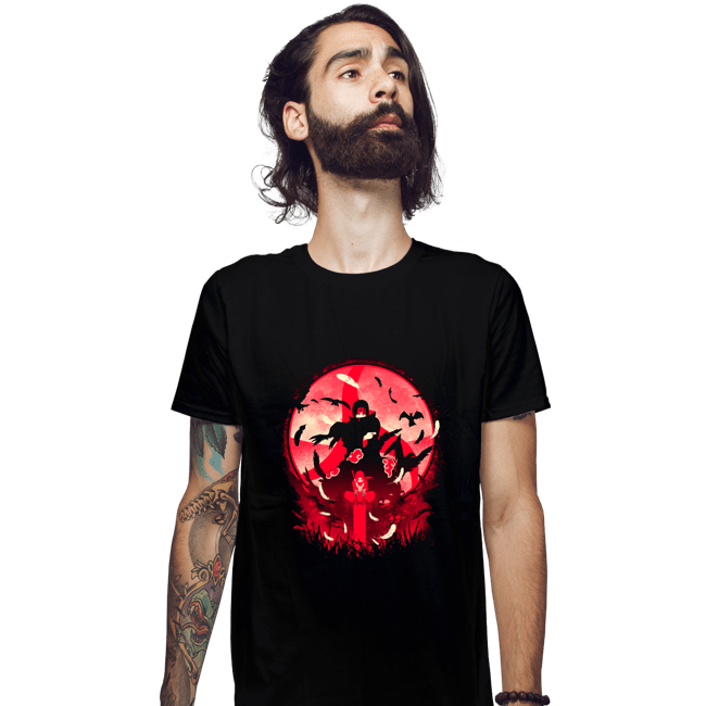 Daily_Deal_Shirts Fitted Shirts, Mens / Small / Black Eye Of Mangekyou