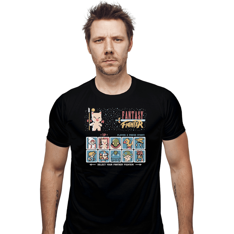 Shirts Fitted Shirts, Mens / Small / Black Fantasy Fighter