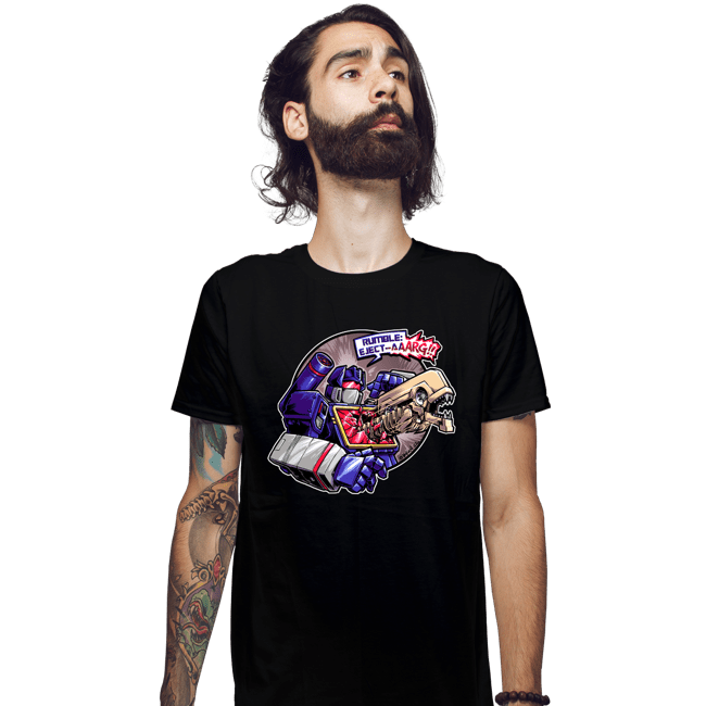Daily_Deal_Shirts Fitted Shirts, Mens / Small / Black Xenowave