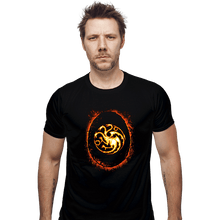 Load image into Gallery viewer, Daily_Deal_Shirts Fitted Shirts, Mens / Small / Black Egg Of The Dragon
