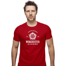 Load image into Gallery viewer, Shirts Fitted Shirts, Mens / Small / Red Winchester Hunting Business
