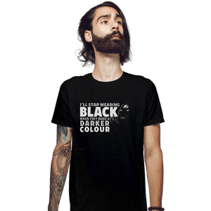 Secret_Shirts Fitted Shirts, Mens / Small / Black Black Tees