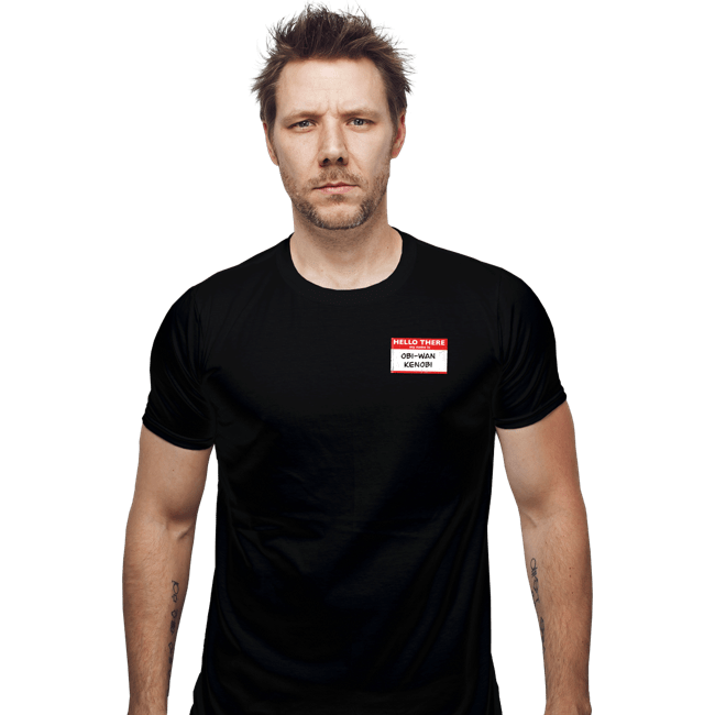 Secret_Shirts Fitted Shirts, Mens / Small / Black Hello There Kenobi