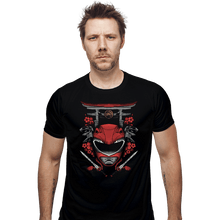 Load image into Gallery viewer, Shirts Fitted Shirts, Mens / Small / Black Red Ranger
