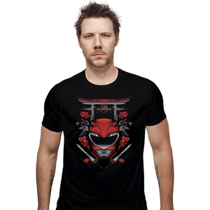 Shirts Fitted Shirts, Mens / Small / Black Red Ranger