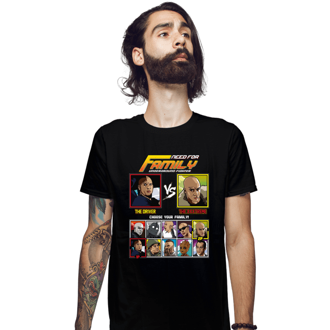 Shirts Fitted Shirts, Mens / Small / Black Family Fighter
