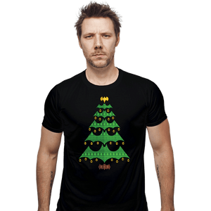Daily_Deal_Shirts Fitted Shirts, Mens / Small / Black Holy Christmas Tree, Batman!
